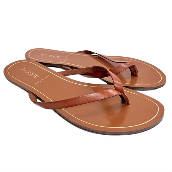 J. Crew Made in Italy leather sandals